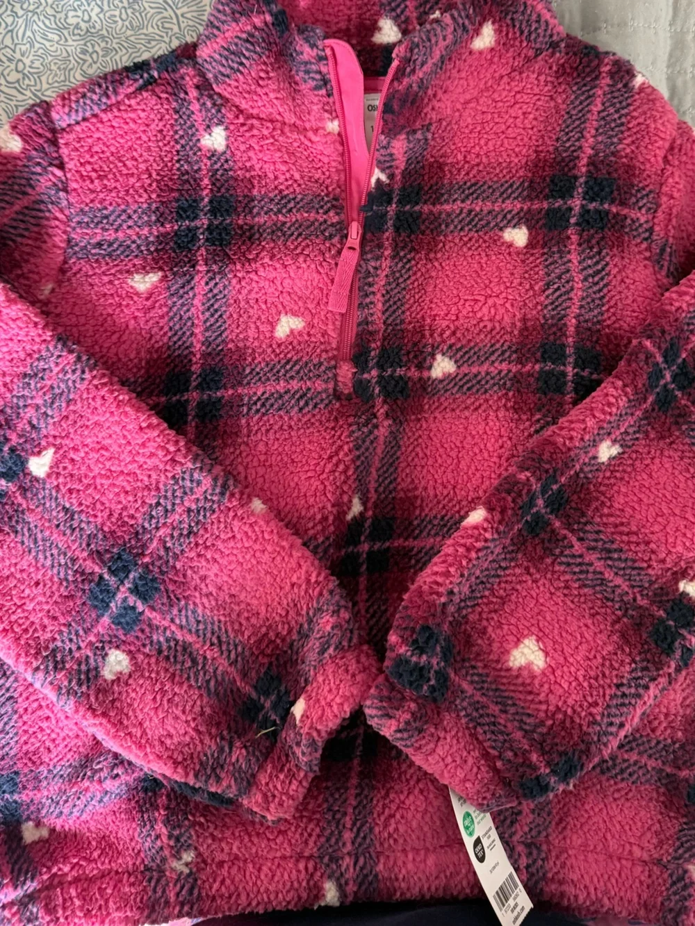 OshKosh B'gosh Pink Waffle Knit Jacket